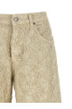 'Becky fur denim' jeans Beige