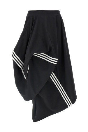 'W wire skirt' midi skirt Black