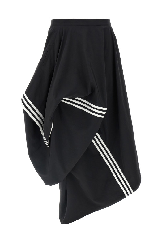 'W wire skirt' midi skirt Black