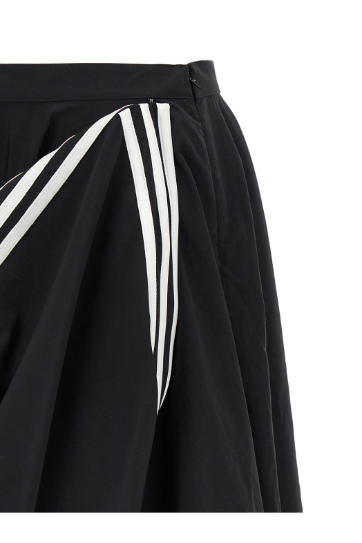 'W wire skirt' midi skirt Black