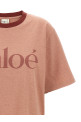 Футболка с логотипом Розовый CHLOÉ CH25AJH201736B1 Футболка с логотипом Розовый CHLOÉ CH25AJH201736B1