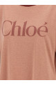 Футболка с логотипом Розовый CHLOÉ CH25AJH201736B1 Футболка с логотипом Розовый CHLOÉ CH25AJH201736B1