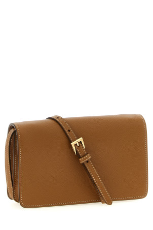Saffiano mini crossbody bag Beige Saffiano mini crossbody bag Beige