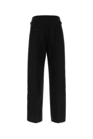 Black wool wide-leg pant Black ALEXANDER MCQUEEN (826479QVAAA)
