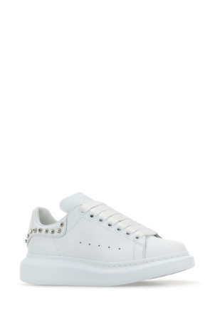 White leather sneakers with white leather heel ALEXANDER MCQUEEN (836991WIAE6) White leather sneakers with white leather heel ALEXANDER MCQUEEN (836991WIAE6)