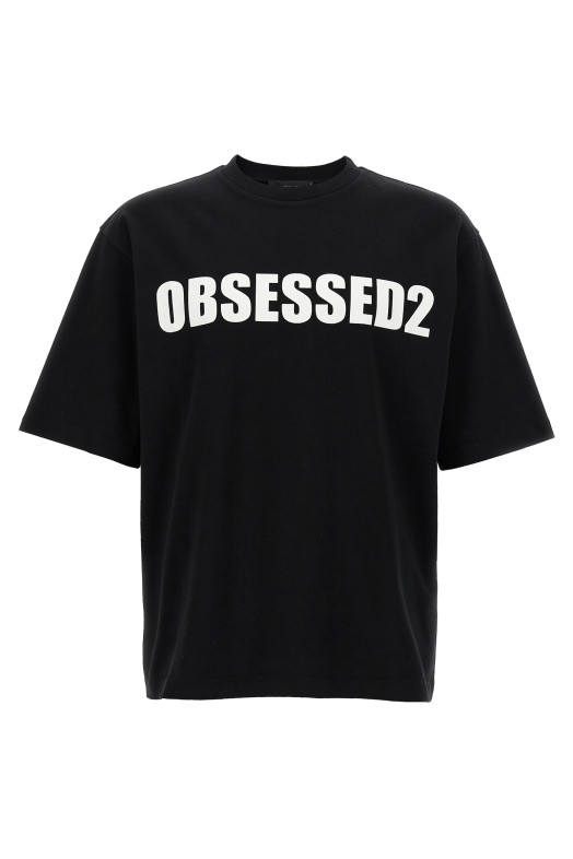 Футболка з принтом Чорно-сіра DSQUARED2 S74GD1478D20033900 Футболка з принтом Чорно-сіра DSQUARED2 S74GD1478D20033900