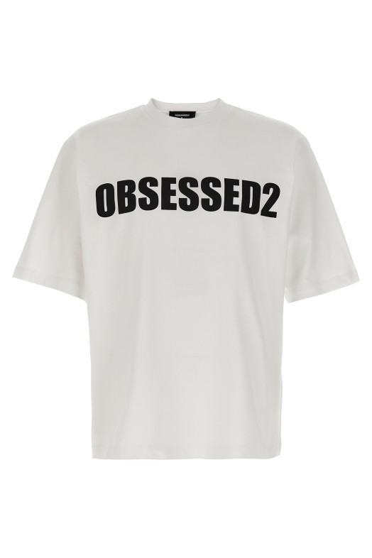 Футболка з принтом Чорно-сіра DSQUARED2 S74GD1478D20033100 Футболка з принтом Чорно-сіра DSQUARED2 S74GD1478D20033100