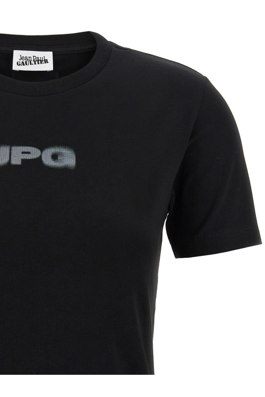 Футболка «The Black JPG Baby Tee» Черная 2503WTO300J0020004 Футболка «The Black JPG Baby Tee» Черная 2503WTO300J0020004