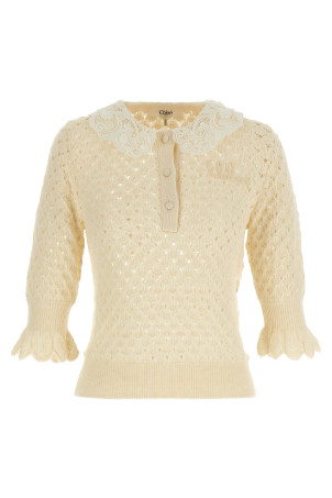 Pointelle knit White Pointelle knit White