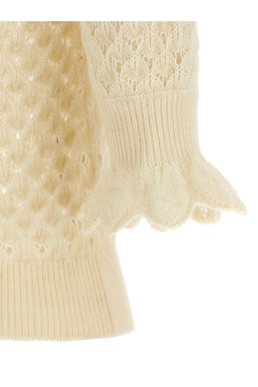 В'язаний трикотаж Pointelle Білий CHLOÉ CH25AMP47590107 В'язаний трикотаж Pointelle Білий CHLOÉ CH25AMP47590107