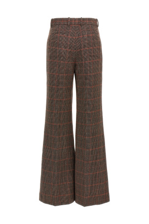 Check wool pants Brown Check wool pants Brown