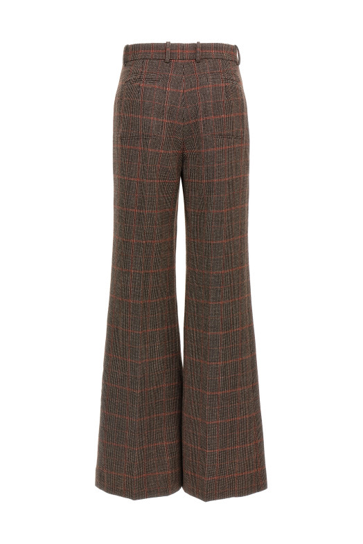 Шерстяні штани коричневі CHLOÉ CH25APA0609793C