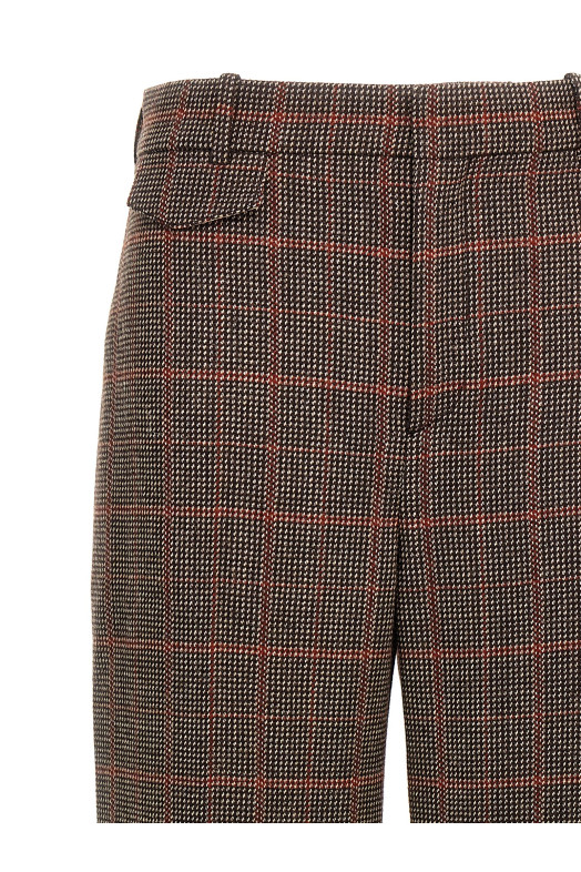 Шерстяні штани коричневі CHLOÉ CH25APA0609793C