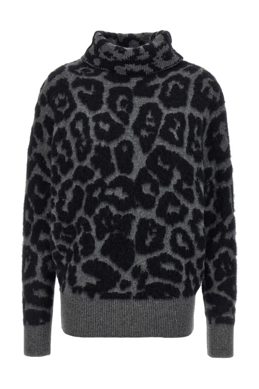 Свитер с высоким воротником серого цвета STELLA MCCARTNEY 6K10543S25901010 Свитер с высоким воротником серого цвета STELLA MCCARTNEY 6K10543S25901010