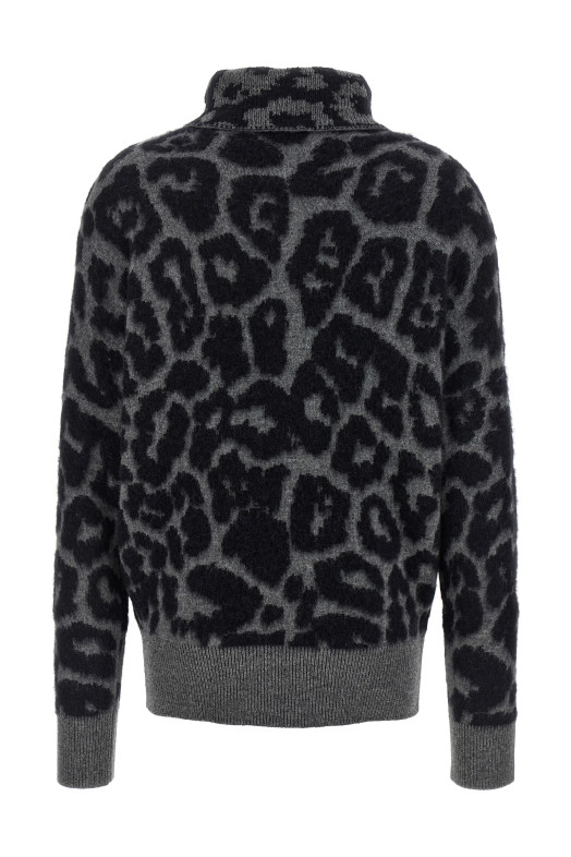 Свитер с высоким воротником серого цвета STELLA MCCARTNEY 6K10543S25901010 Свитер с высоким воротником серого цвета STELLA MCCARTNEY 6K10543S25901010