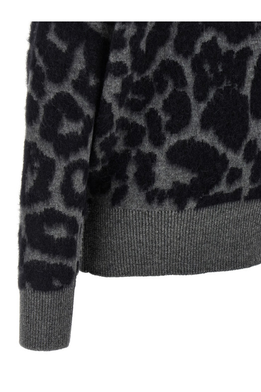 Свитер с высоким воротником серого цвета STELLA MCCARTNEY 6K10543S25901010 Свитер с высоким воротником серого цвета STELLA MCCARTNEY 6K10543S25901010