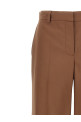Шерстяные брюки коричневые STELLA MCCARTNEY 640287SSA365706 Шерстяные брюки коричневые STELLA MCCARTNEY 640287SSA365706