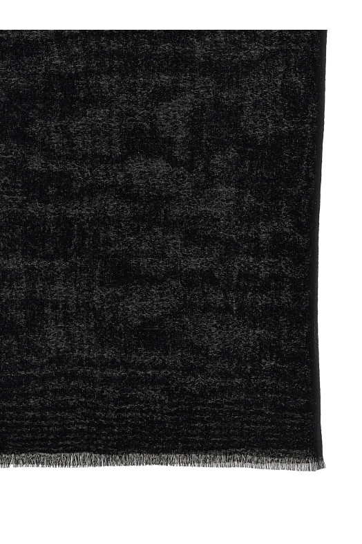 Lurex cashmere scarf Black