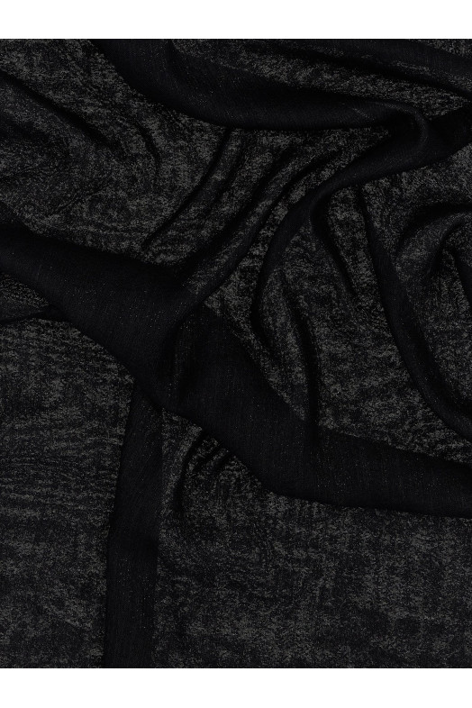 Lurex cashmere scarf Black
