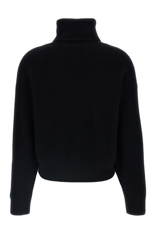 Ribbed turtleneck sweater Black Ribbed turtleneck sweater Black