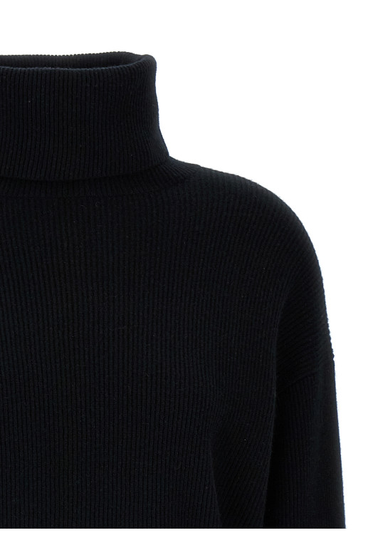 Ribbed turtleneck sweater Black Ribbed turtleneck sweater Black