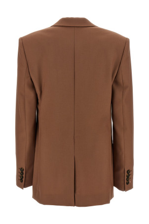 Однобортний вовняний блейзер Коричневий STELLA MCCARTNEY 650156SSA365706 Однобортний вовняний блейзер Коричневий STELLA MCCARTNEY 650156SSA365706