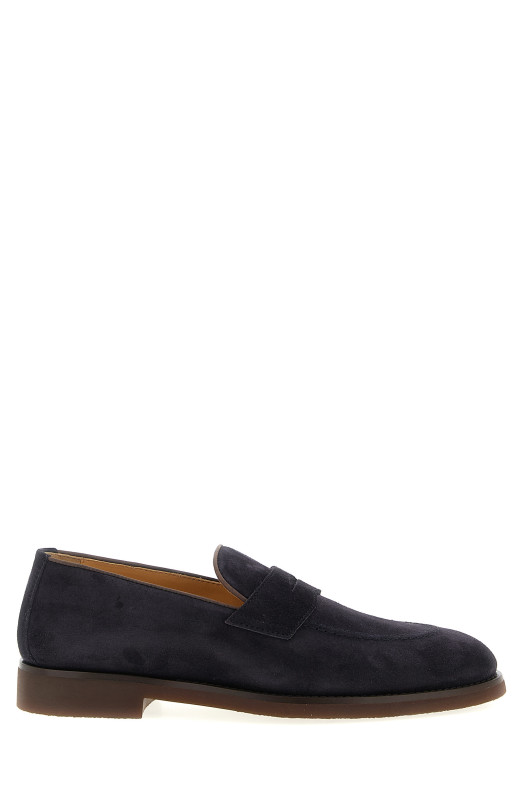 Suede loafers Blue