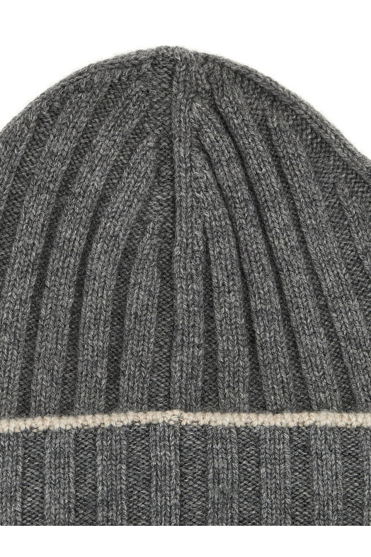Contrast line beanie Gray Contrast line beanie Gray