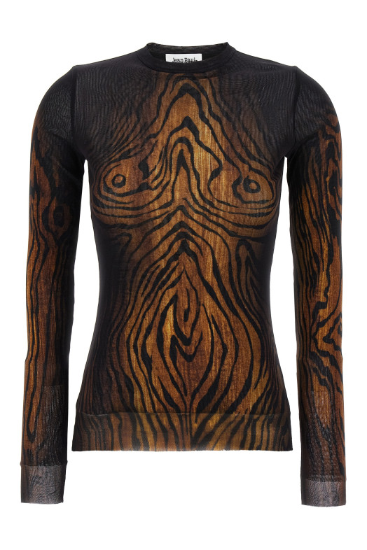 'Wood' top Multicolor