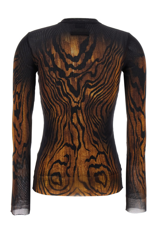 'Wood' top Multicolor