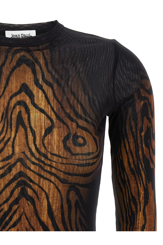 'Wood' top Multicolor