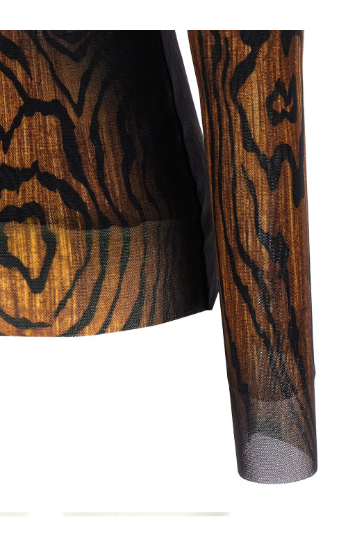 'Wood' top Multicolor