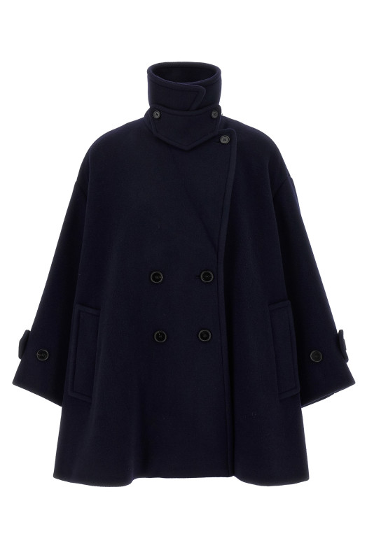 Double breasted wool coat Blue Double breasted wool coat Blue