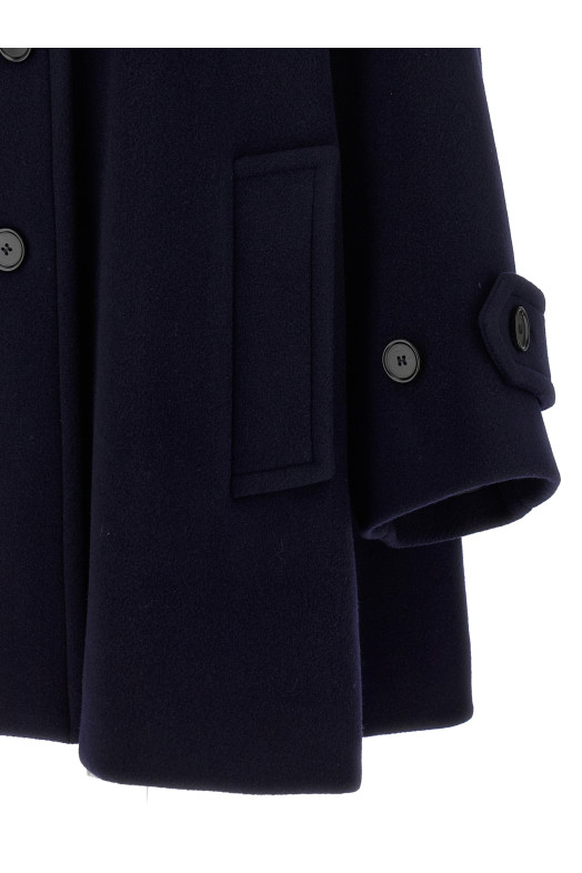 Double breasted wool coat Blue Double breasted wool coat Blue