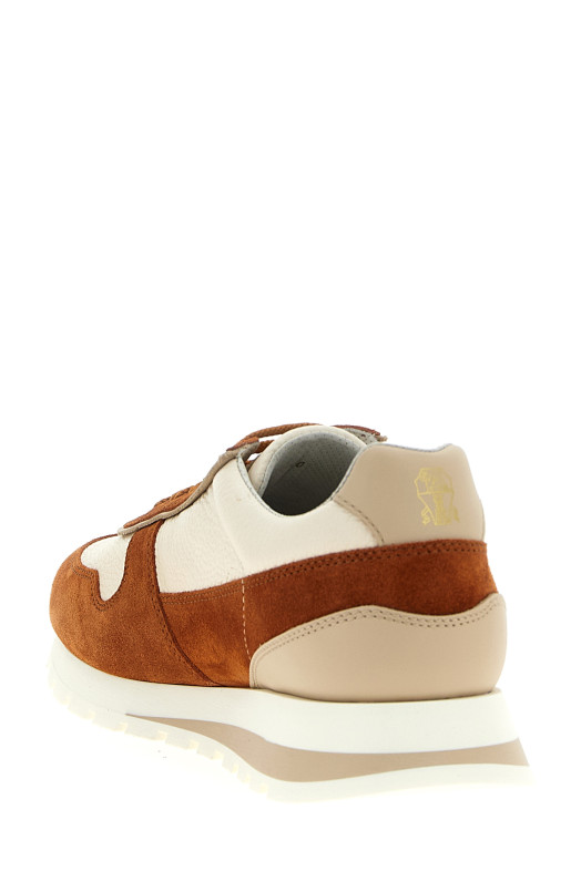 Шкіряні замшеві кросівки, різнокольорові BRUNELLO CUCINELLI MZUESLA289CZB56