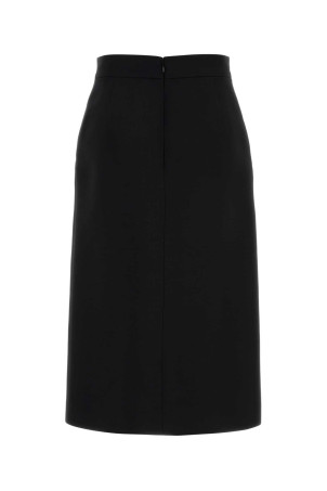 Чорна спідниця з вовняної суміші VALENTINO GARAVANI (7B3RADM51CF)