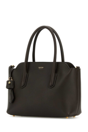 Chocolate leather handbag TOM FORD (L1891LCL490G) Chocolate leather handbag TOM FORD (L1891LCL490G)