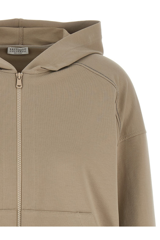 Толстовка с капюшоном Monile Бежевый BRUNELLO CUCINELLI MH827FB706C4274