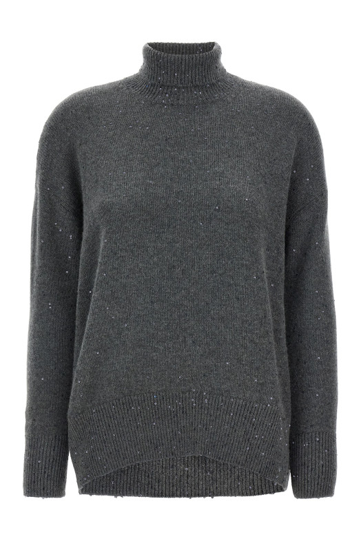 Sequin sweater Gray