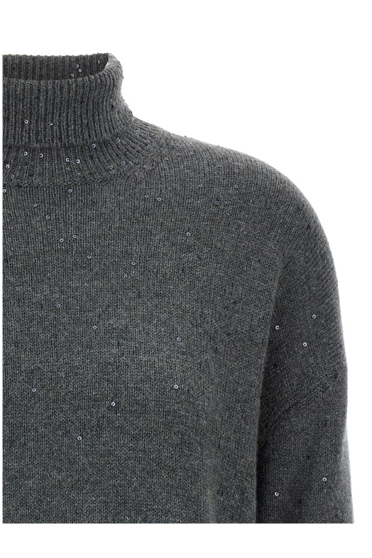 Sequin sweater Gray