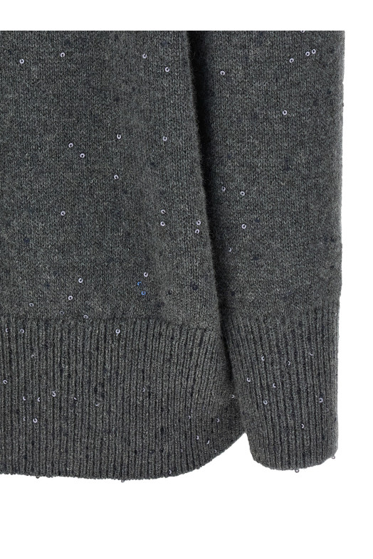 Sequin sweater Gray