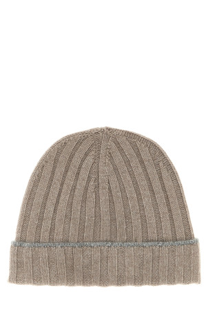 Cashmere turn-up beanie Beige Cashmere turn-up beanie Beige