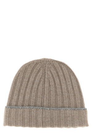 Cashmere turn-up beanie Beige Cashmere turn-up beanie Beige