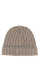 Cashmere turn-up beanie Beige Cashmere turn-up beanie Beige