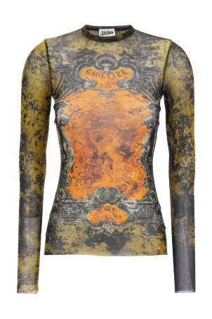 'Médaillon' top Multicolor