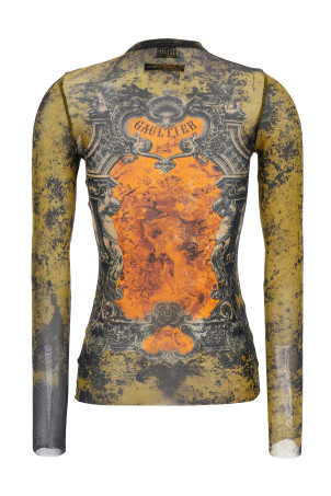 'Médaillon' top Multicolor