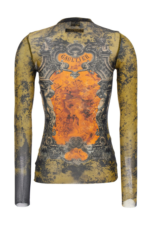 'Médaillon' top Multicolor