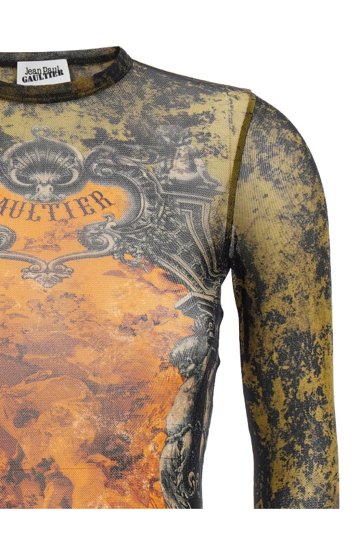 'Médaillon' top Multicolor