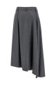 Asymmetrical wool skirt Gray Asymmetrical wool skirt Gray