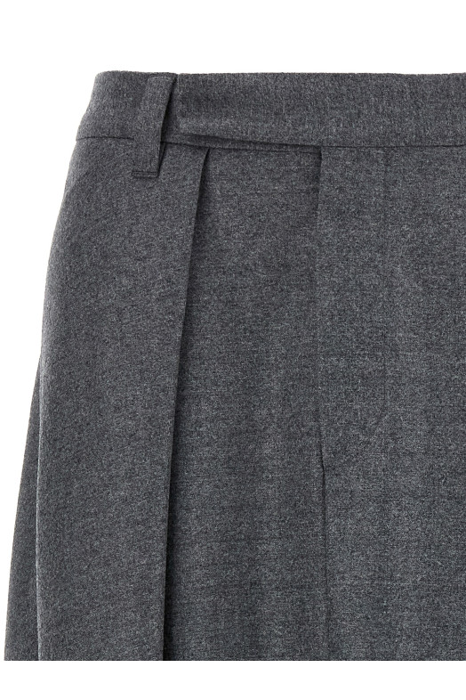 Asymmetrical wool skirt Gray Asymmetrical wool skirt Gray